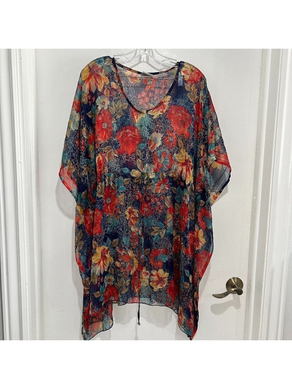 Ladies Sunflower chiffon cover up Size OS
